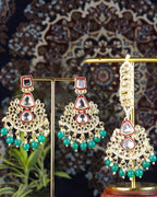 COKO's Kundan Studded Beaded Bridal Jewellery Set - Saumya