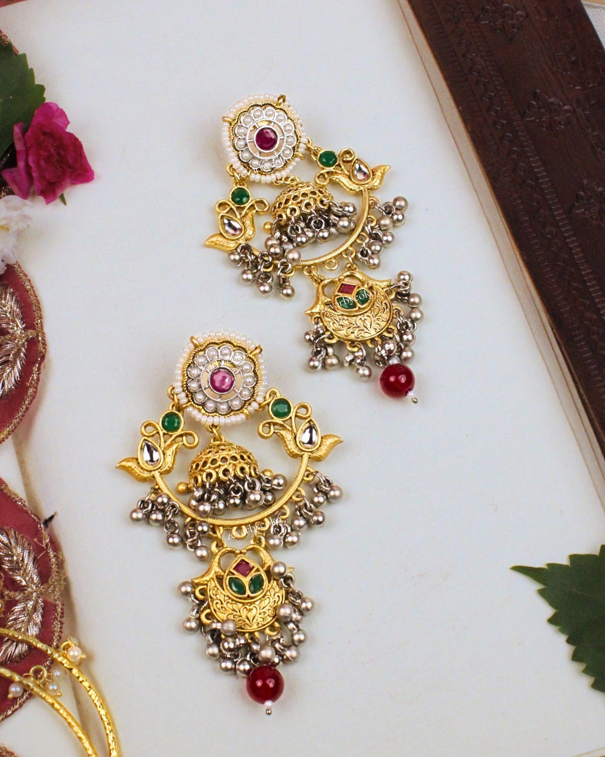 Arshia Kashmiri Jhumka Earrings