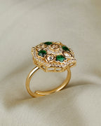COKO's Kundan Polki Adjustable Ring- Riya