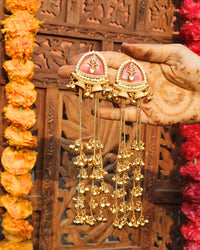 Aahana Kashmiri Brass Jhumka Earrings
