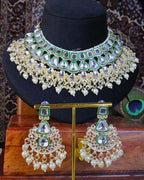 COKO's Kundan Studded Beaded Bridal Jewellery Set - Saumya