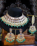 COKO's Kundan Studded Beaded Bridal Jewellery Set - Saumya