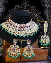 COKO's Kundan Studded Beaded Bridal Jewellery Set - Saumya