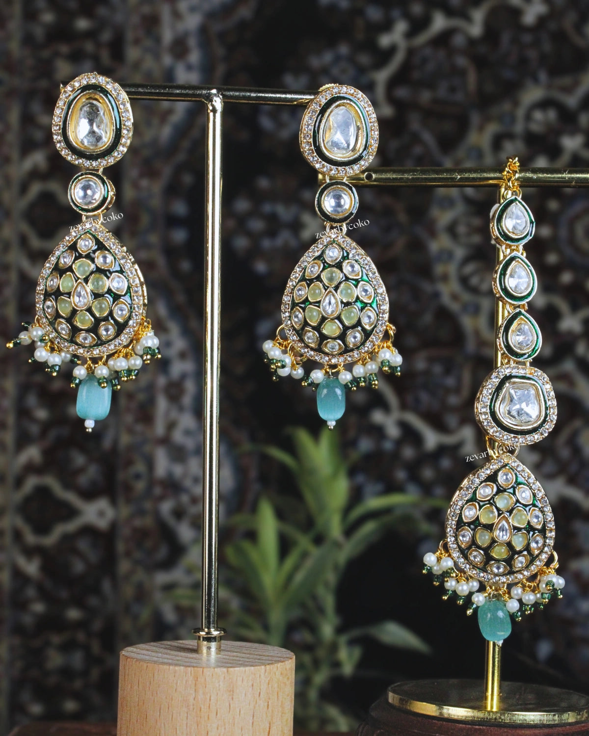 COKO's Heritage Meenakari & Kundan Necklace Set- Siana