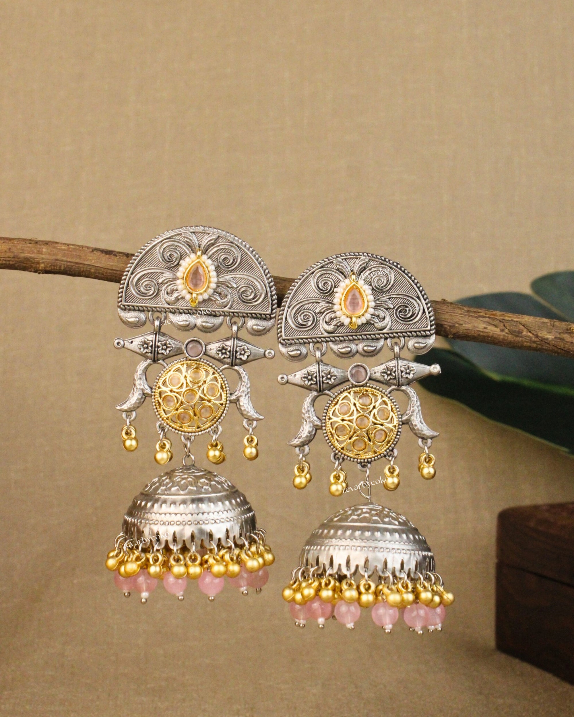 Anuja Kashmiri Jhumka Earrings