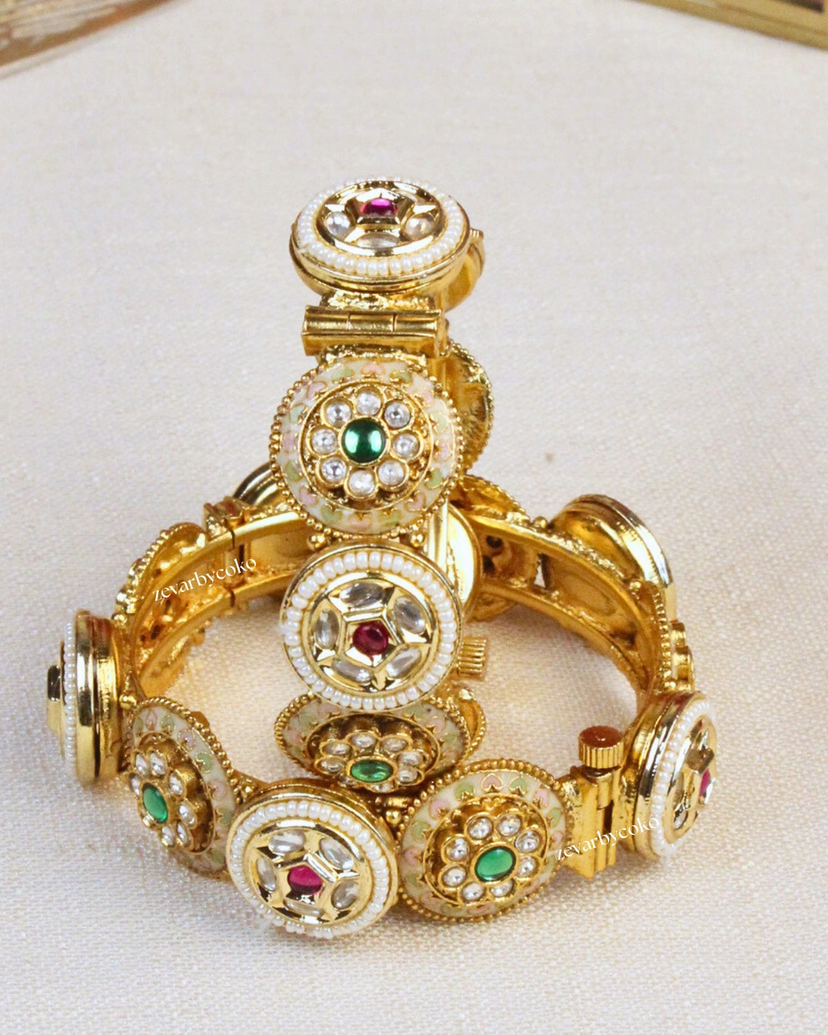 COKO's Heritage Openable Bangles Set of 2- Mandira