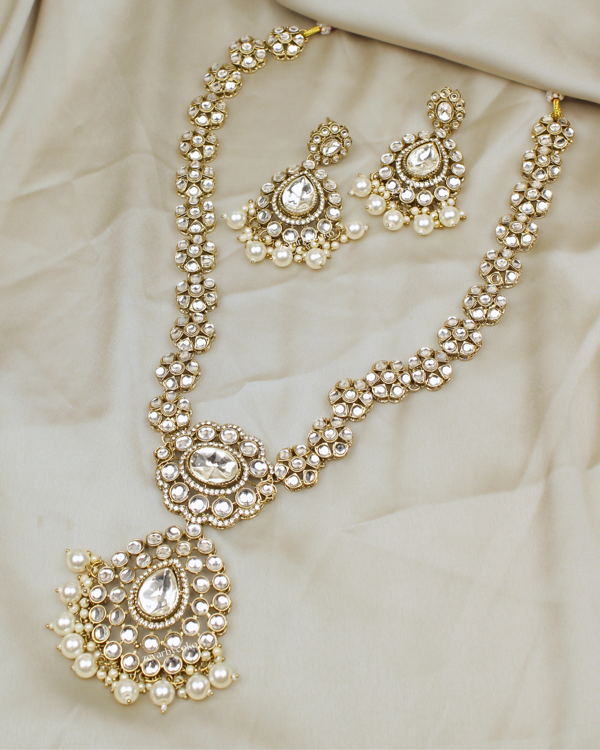 COKO’S Kundan & Stone Rani Haar Necklace Set - Sutra
