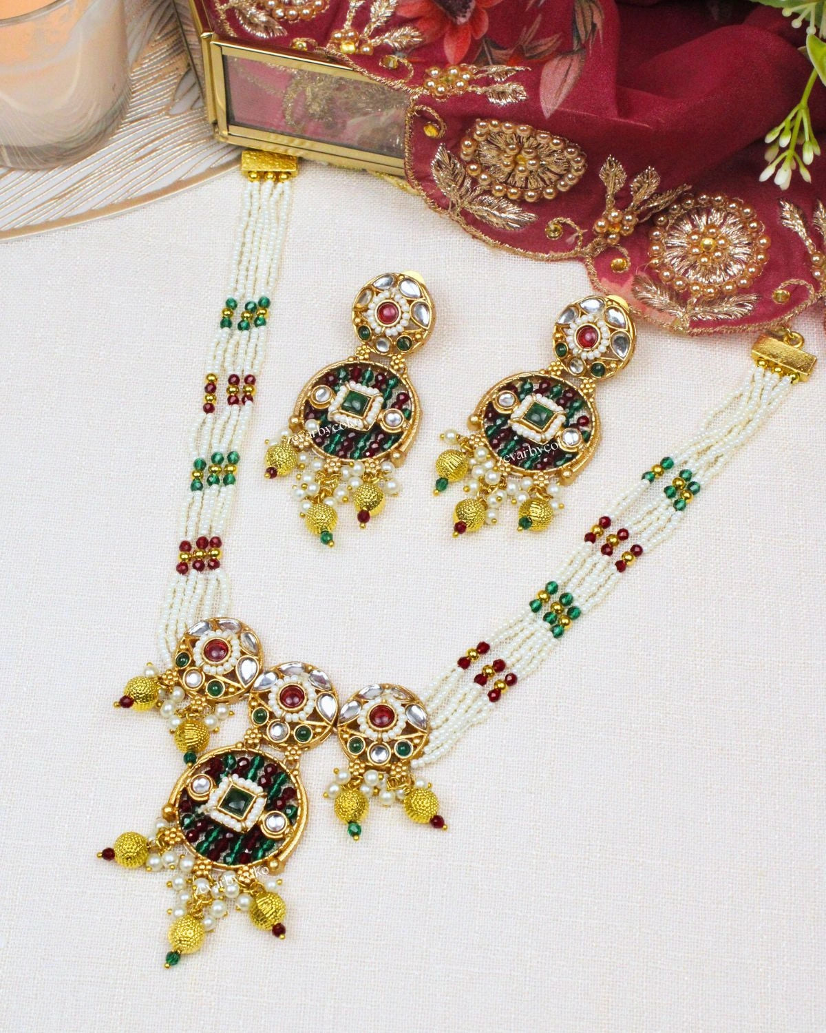 COKO's Shanvika Pearl Necklace Set
