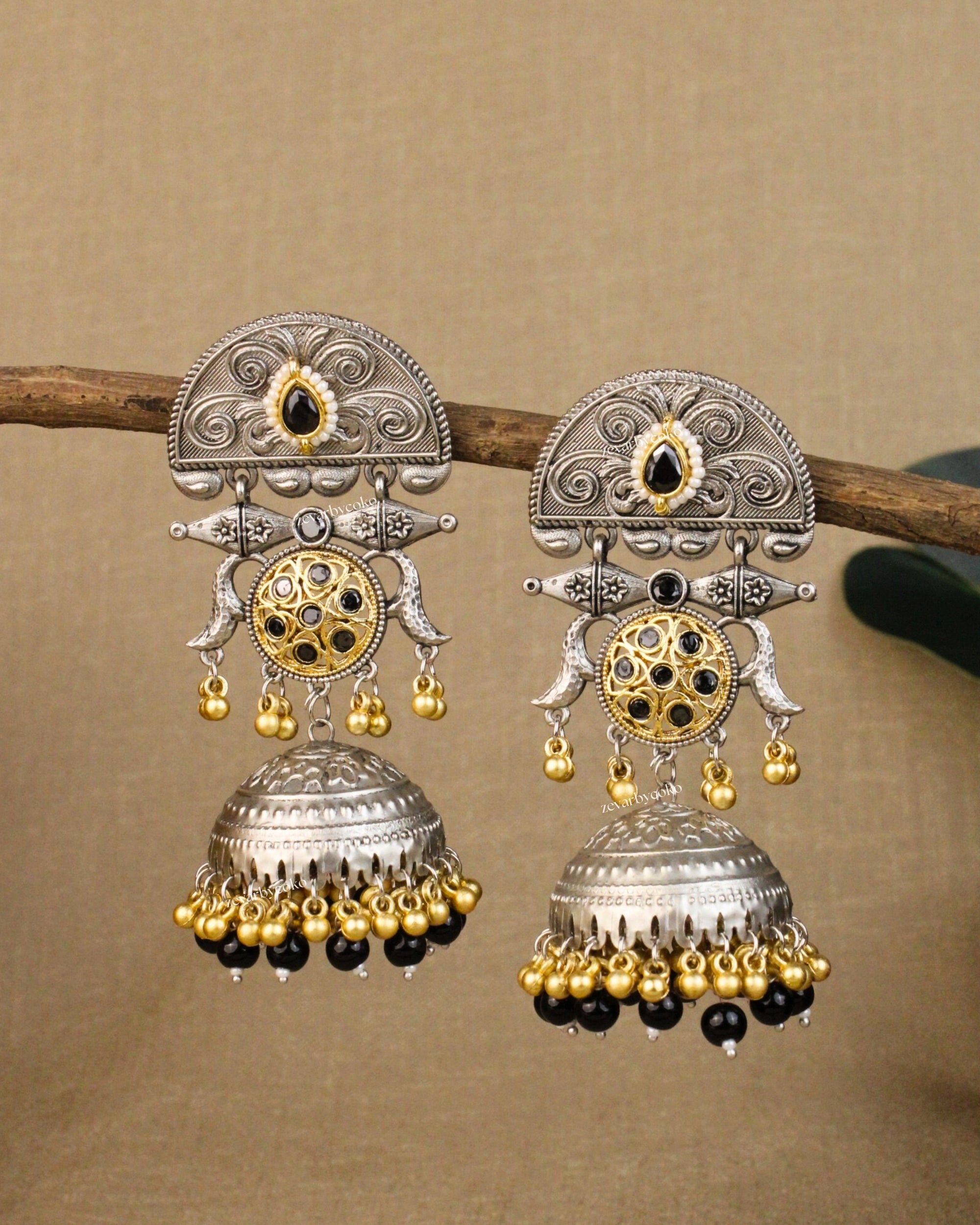 Anuja Kashmiri Jhumka Earrings