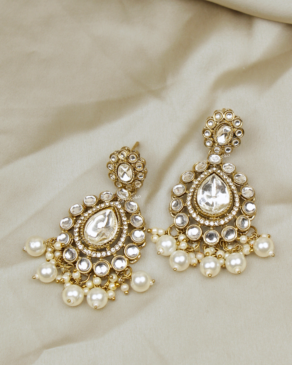 COKO’S Kundan & Stone Rani Haar Necklace Set - Sutra