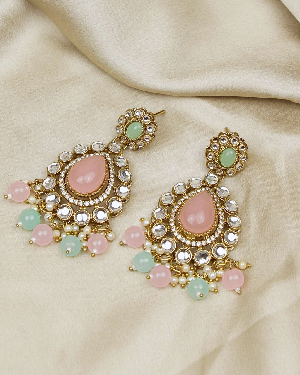 COKO’S Kundan & Stone Rani Haar Necklace Set - Sargam