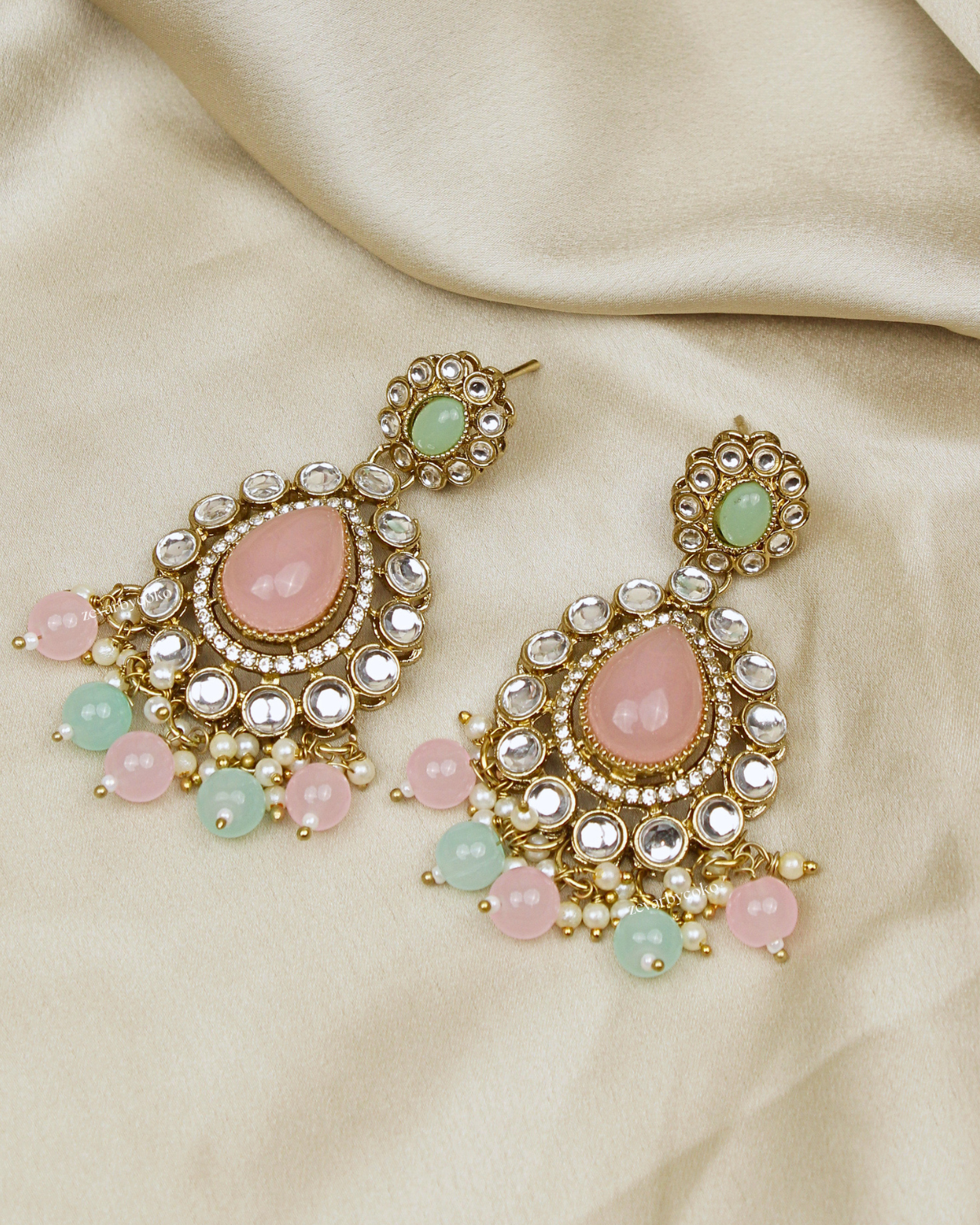 COKO’S Kundan & Stone Rani Haar Necklace Set - Sargam