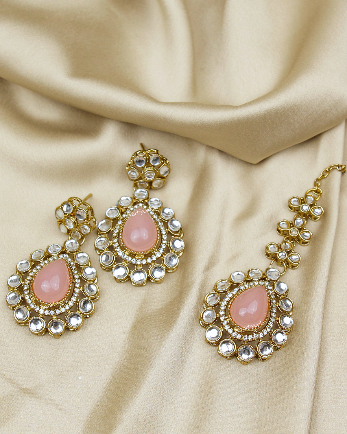 COKO’S Kundan & Stone Rani Haar Necklace Set- Sumya