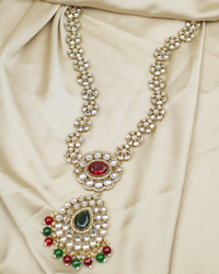 COKO’S Kundan & Stone Rani Haar Necklace Set - Sveti