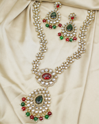 COKO’S Kundan & Stone Rani Haar Necklace Set - Sveti