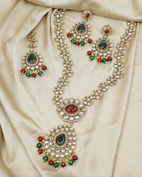 COKO’S Kundan & Stone Rani Haar Necklace Set - Sveti