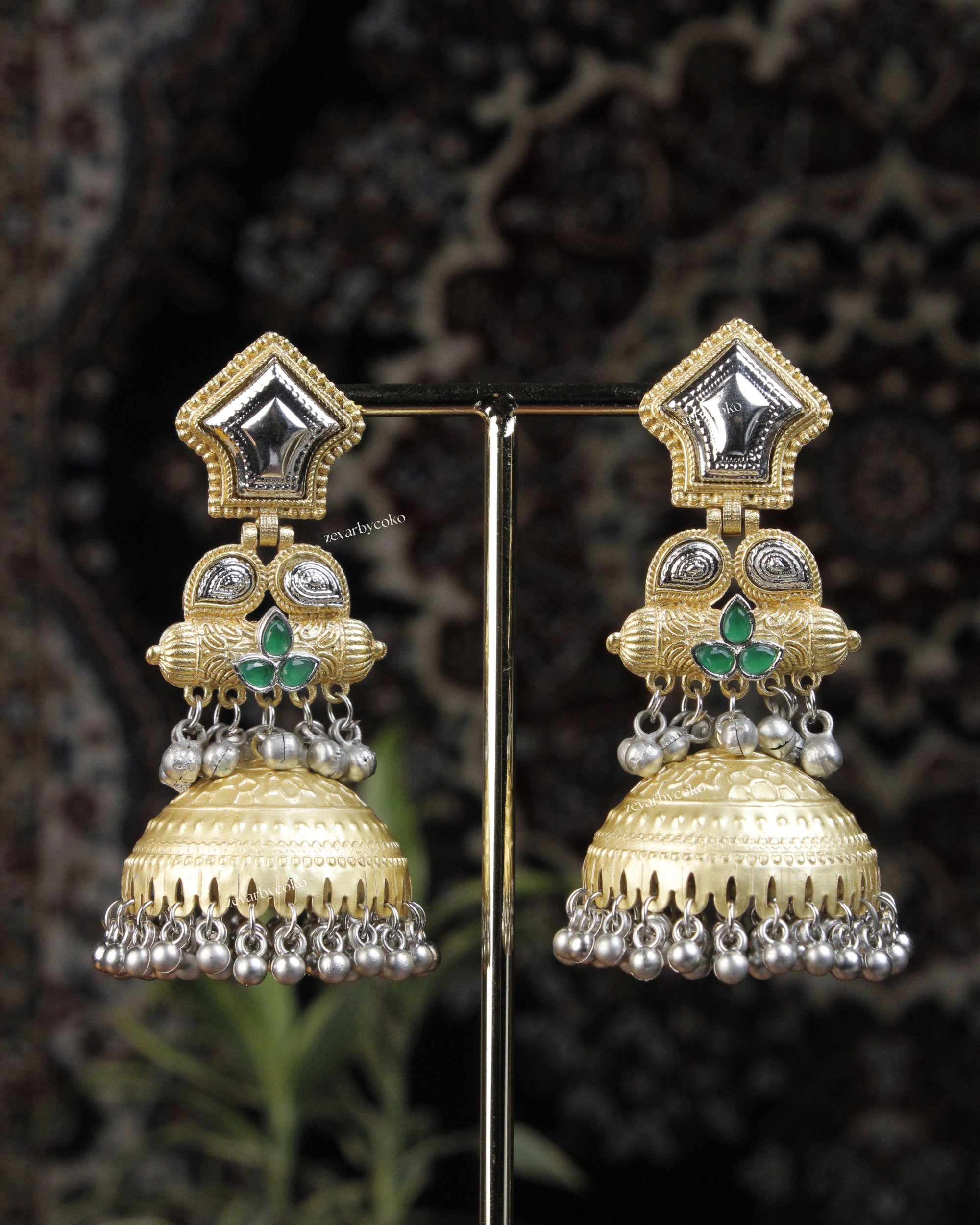 Aruna Kashmiri Jhumka Earrings
