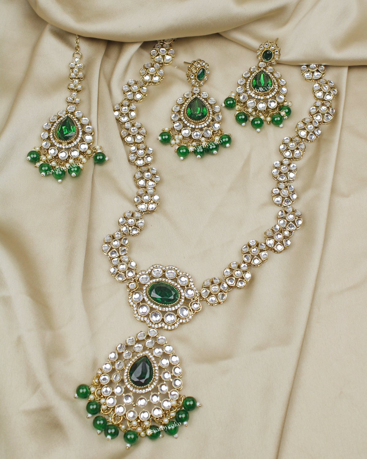 COKO’S Kundan & Stone Rani Haar Necklace Set - Stuti