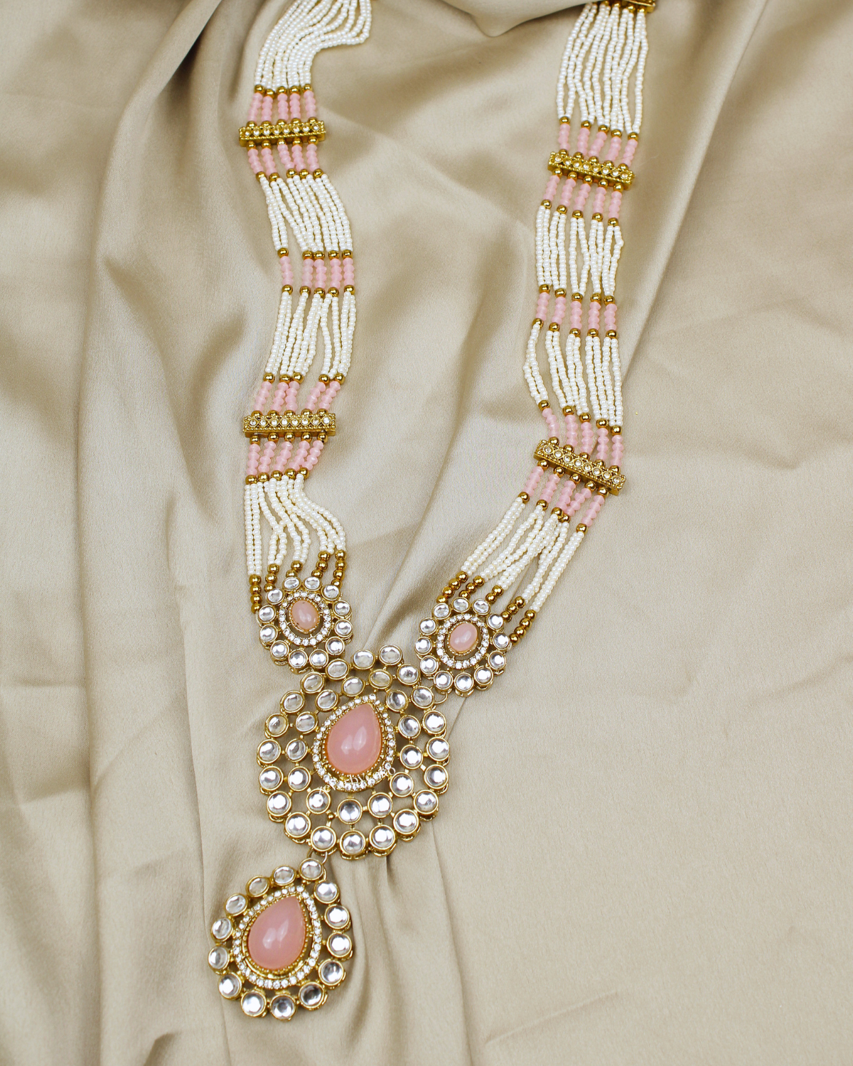 COKO’S Kundan & Stone Rani Haar Necklace Set - Saka