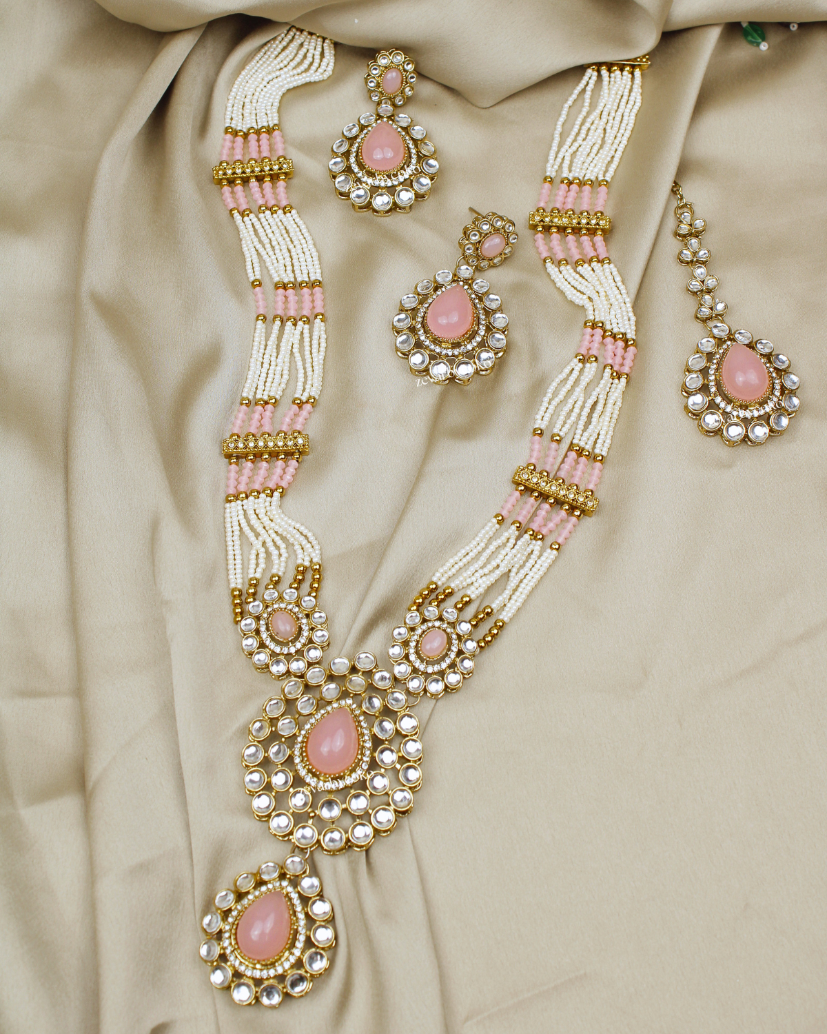 COKO’S Kundan & Stone Rani Haar Necklace Set - Saka
