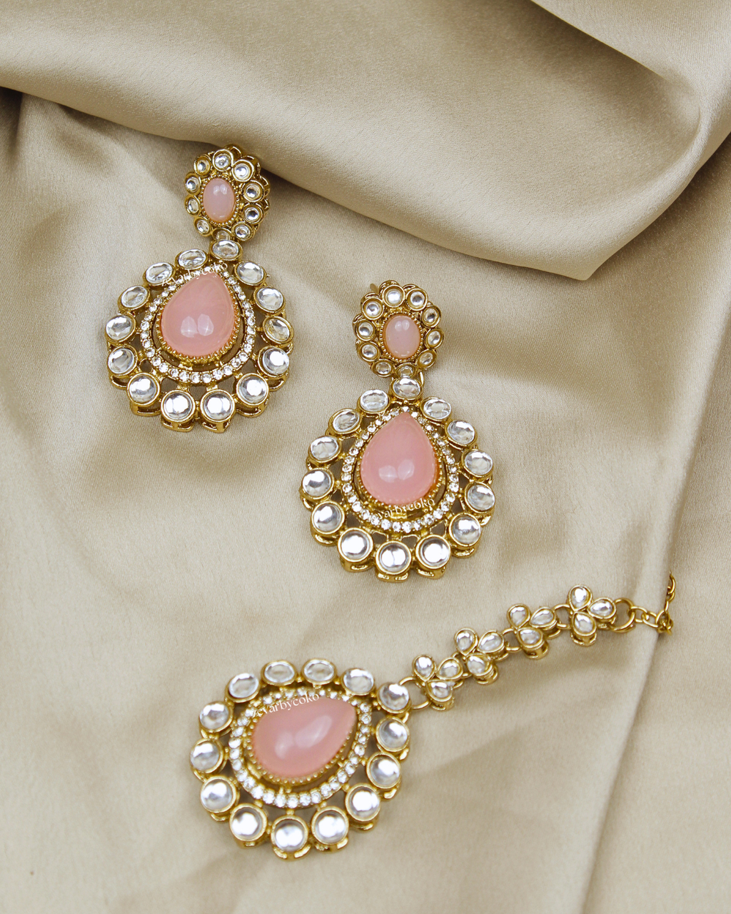 COKO’S Kundan & Stone Rani Haar Necklace Set - Saka