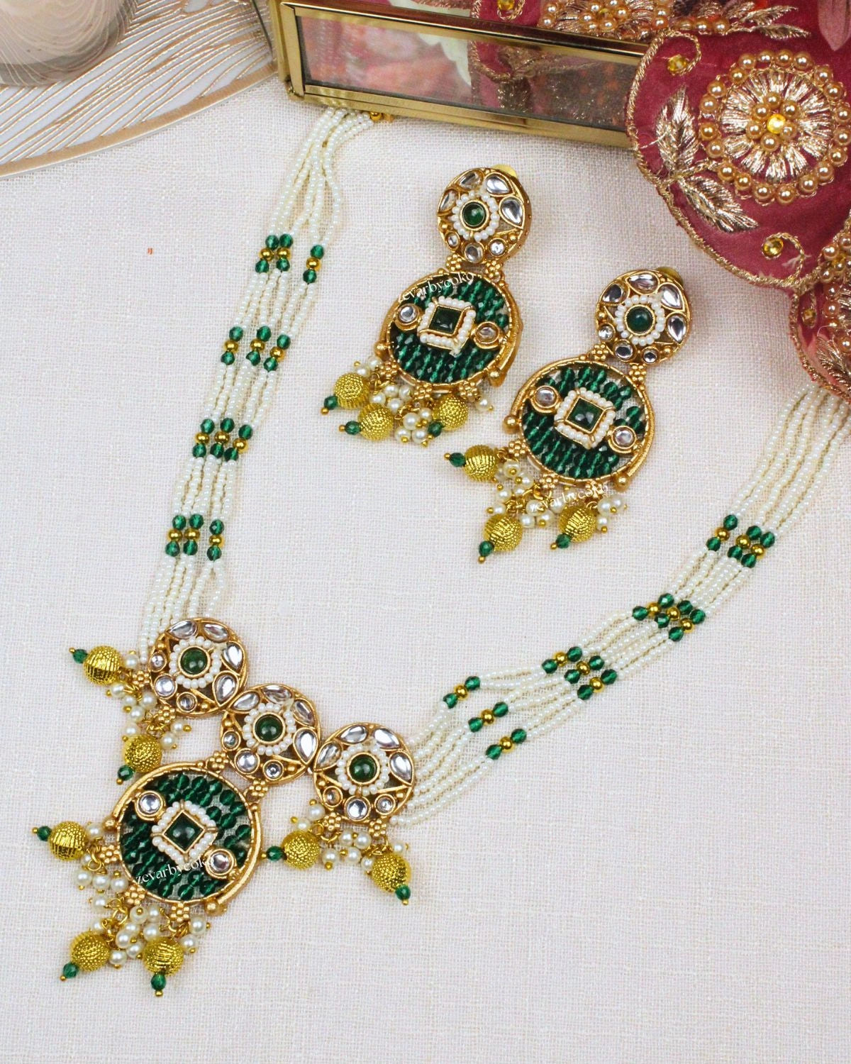 COKO's Shanvika Pearl Necklace Set