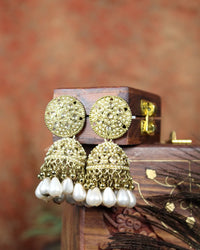 COKO's Chaandbali Jhumka Earrings- Gunjan