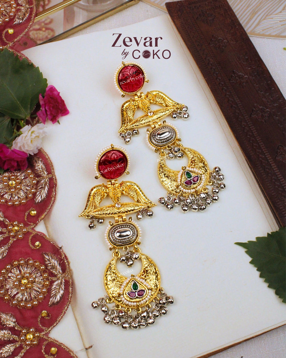 Aparna Kashmiri Jhumka Earrings