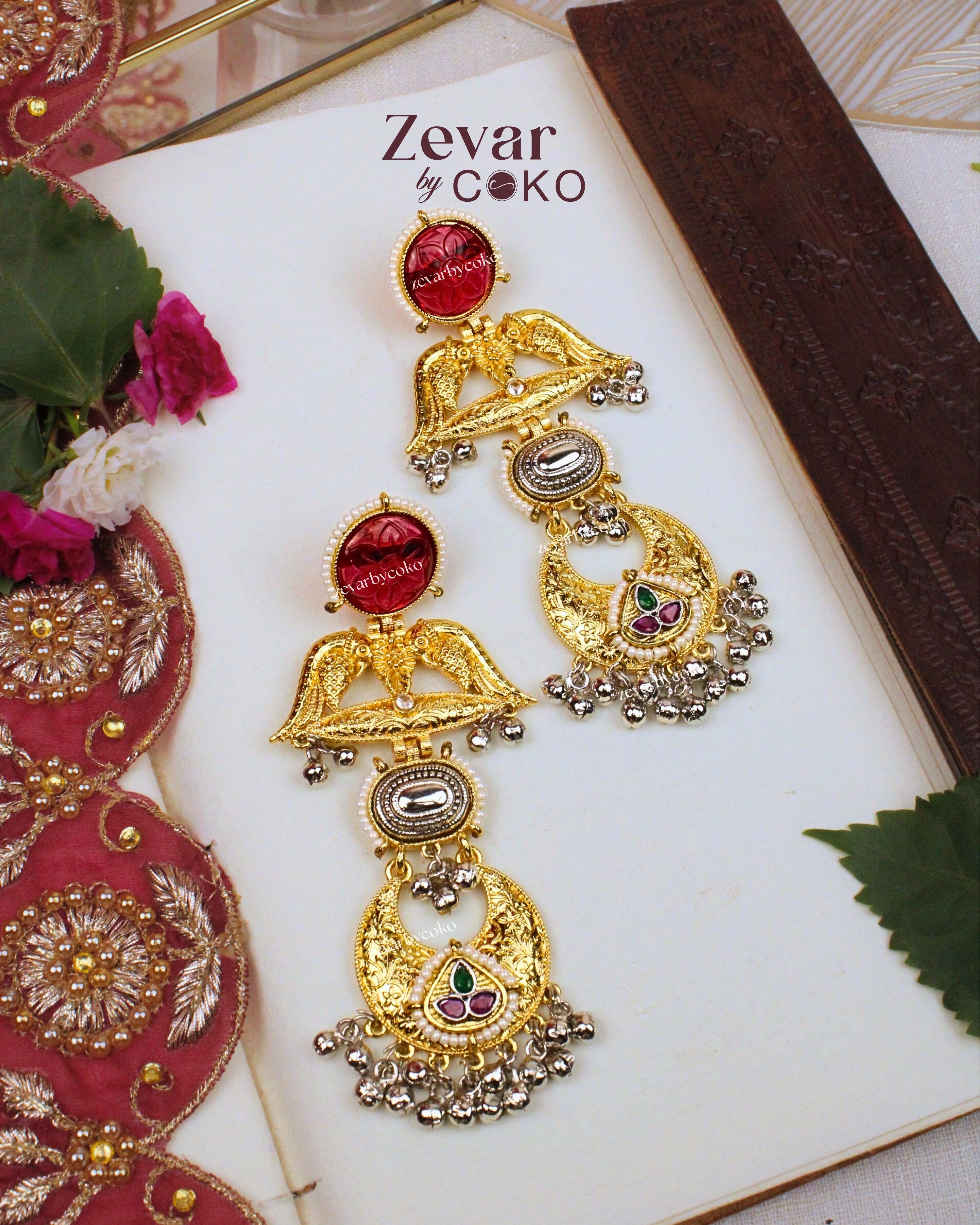 Aparna Kashmiri Jhumka Earrings