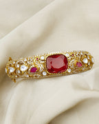 COKO's Moissanite Polki Kundan openable Bangle - Hans