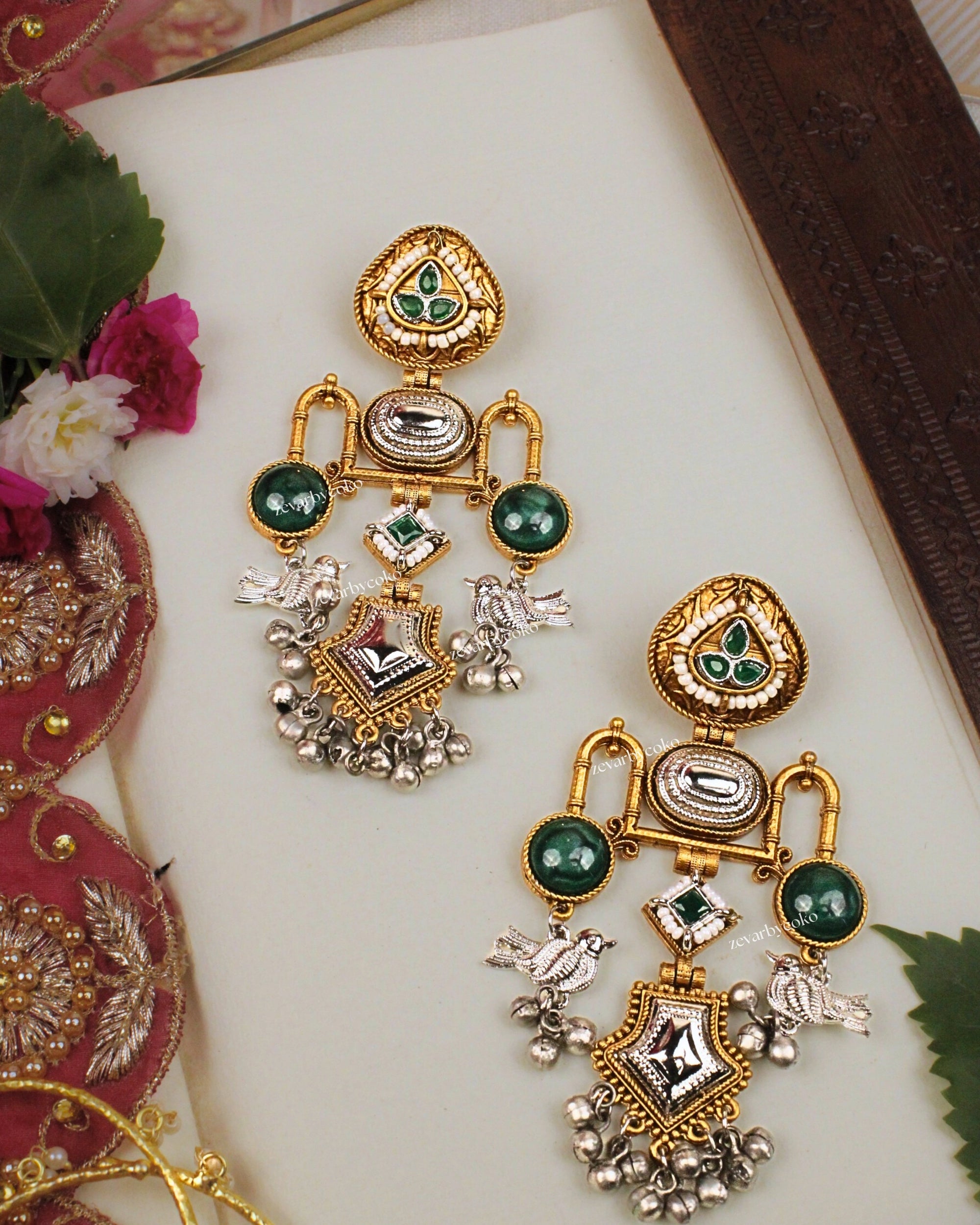 Baani Kashmiri Jhumka Earrings
