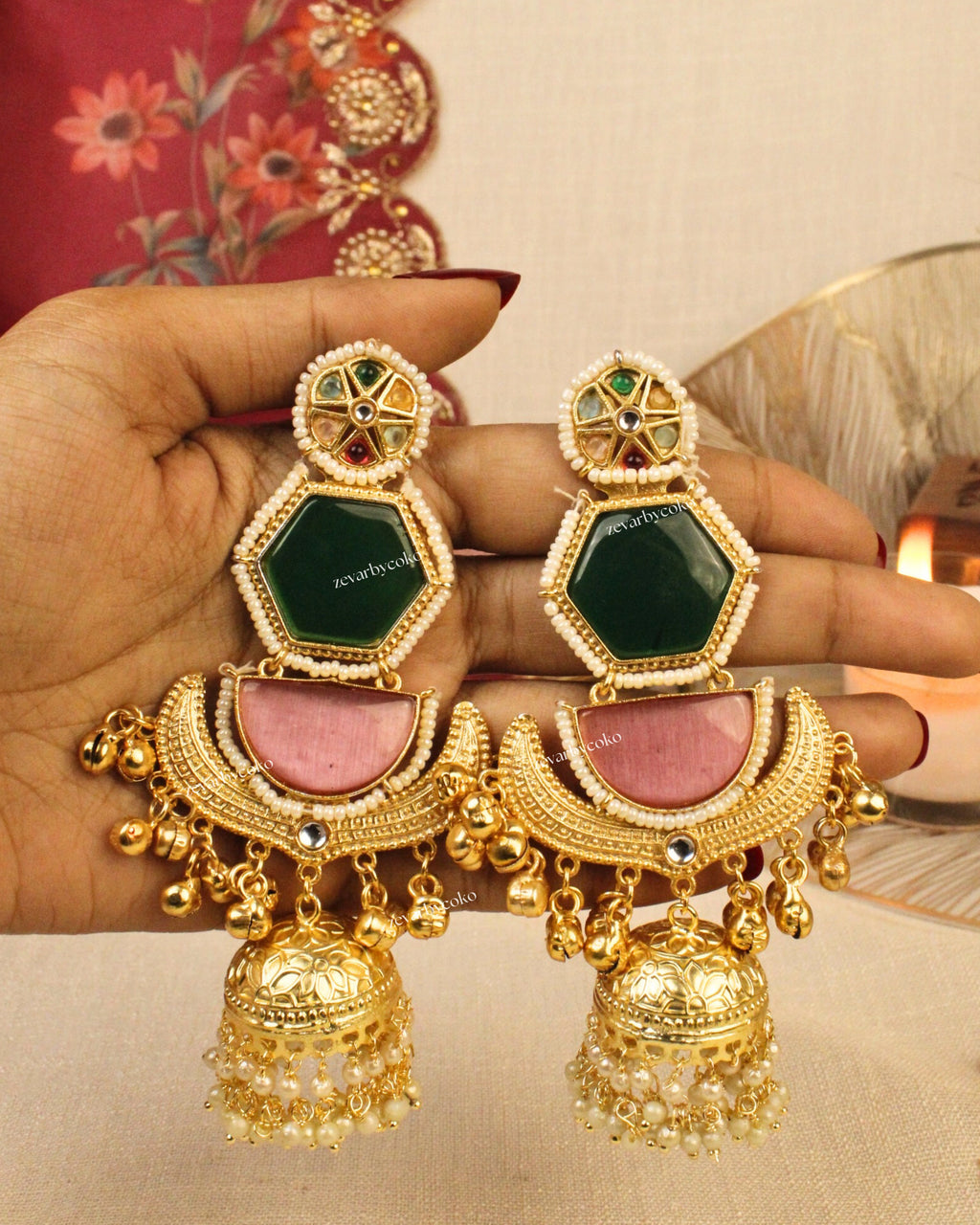 Ankita Kashmiri Jhumka Earrings