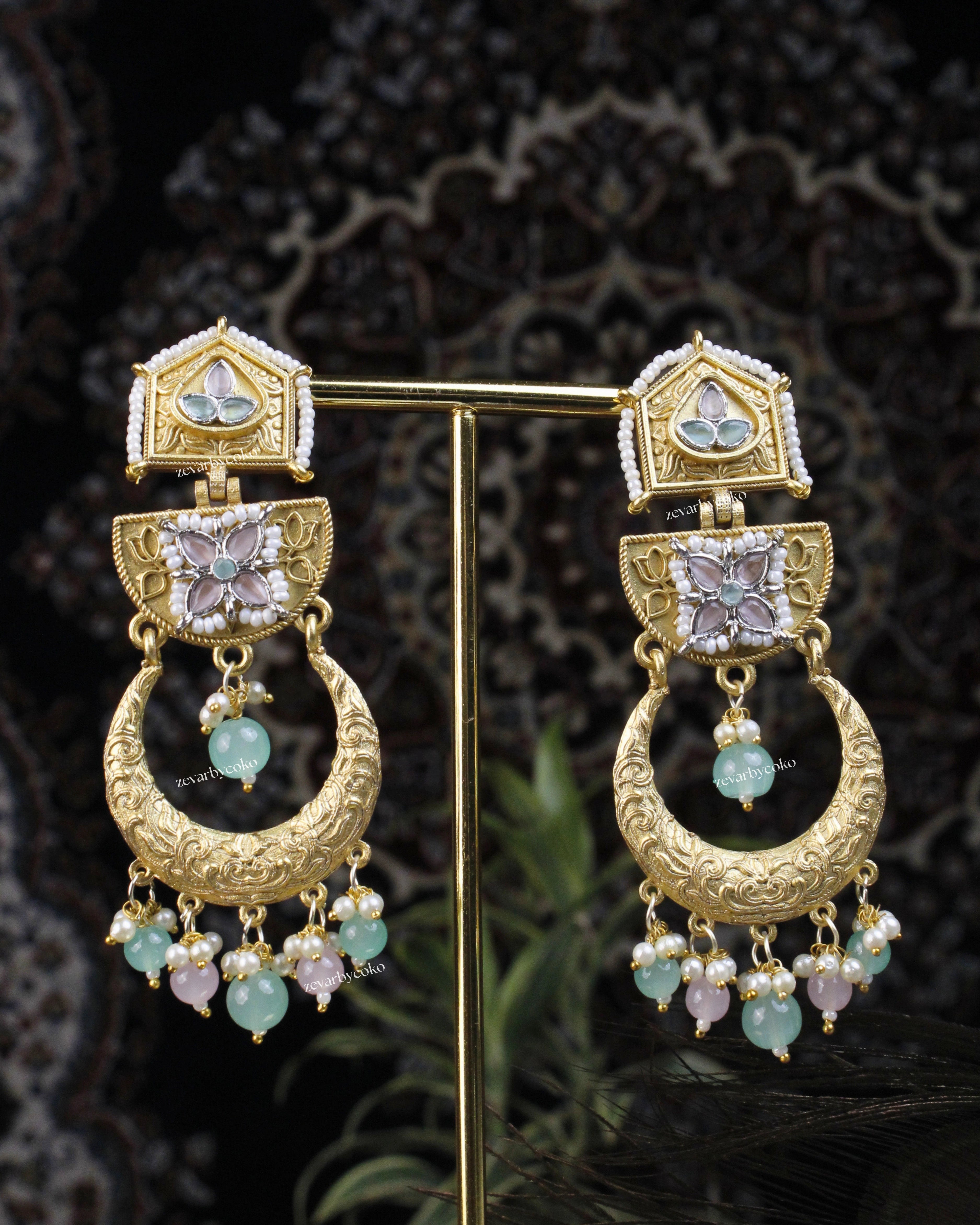 Bhakti Kashmiri Jhumka Earrings