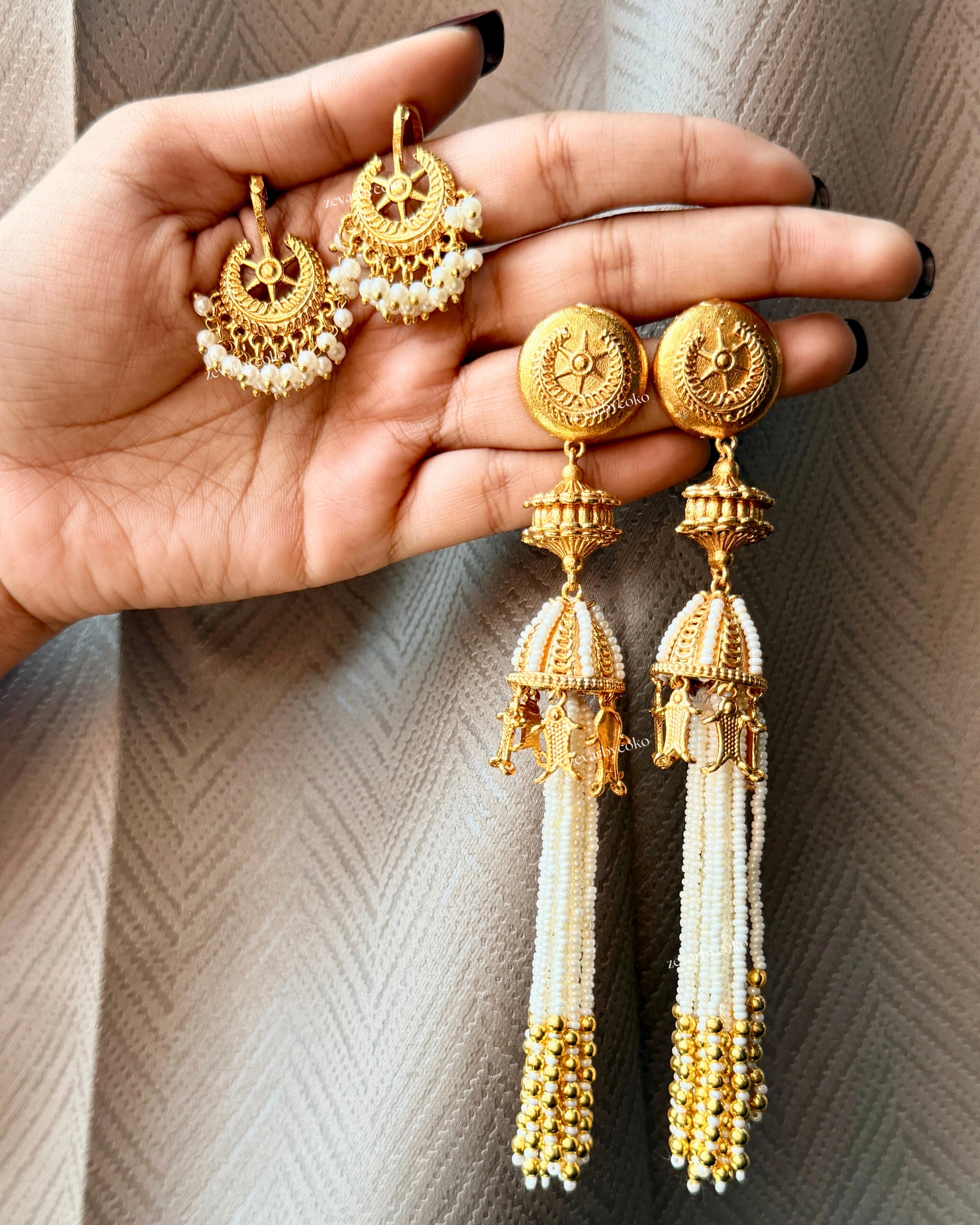 Bhanupriya Kashmiri Jhumka Bugadi Earrings