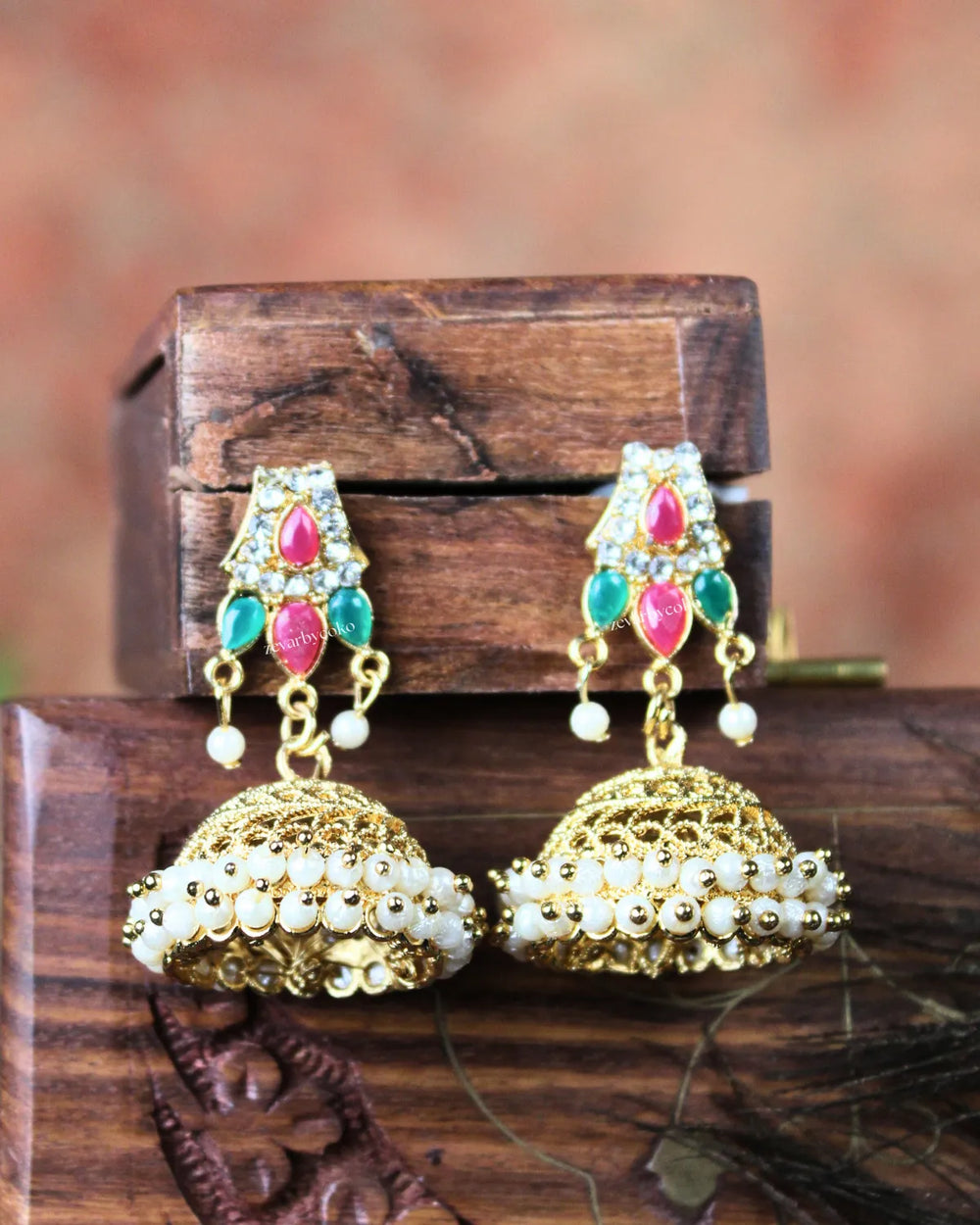 COKO's Chaandbali Jhumka Earrings- Gritha