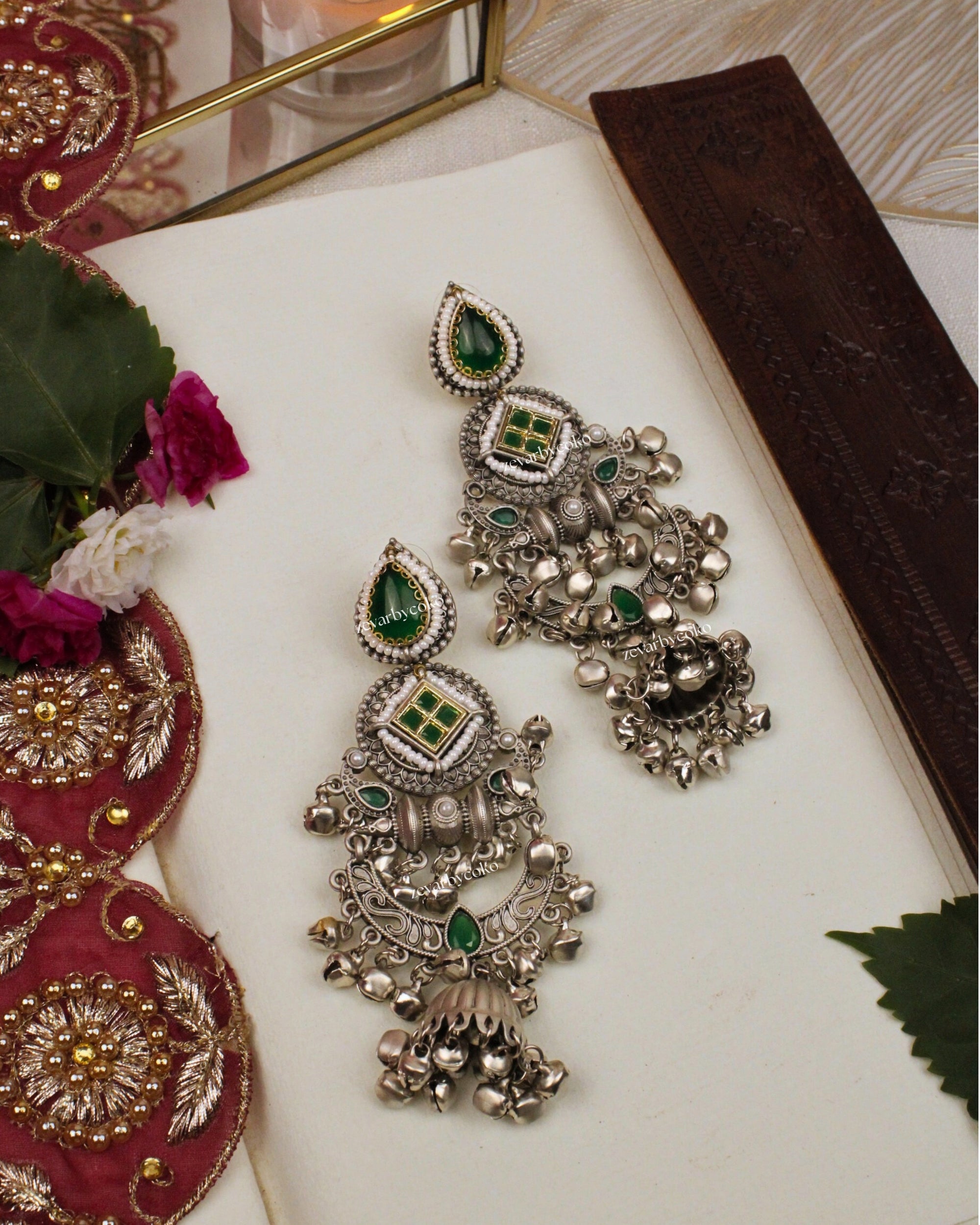 Anusha Kashmiri Jhumka Earrings
