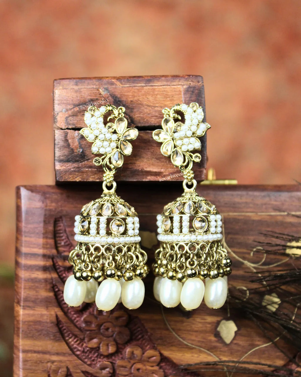 COKO's Chaandbali Jhumka Earrings- Gargi
