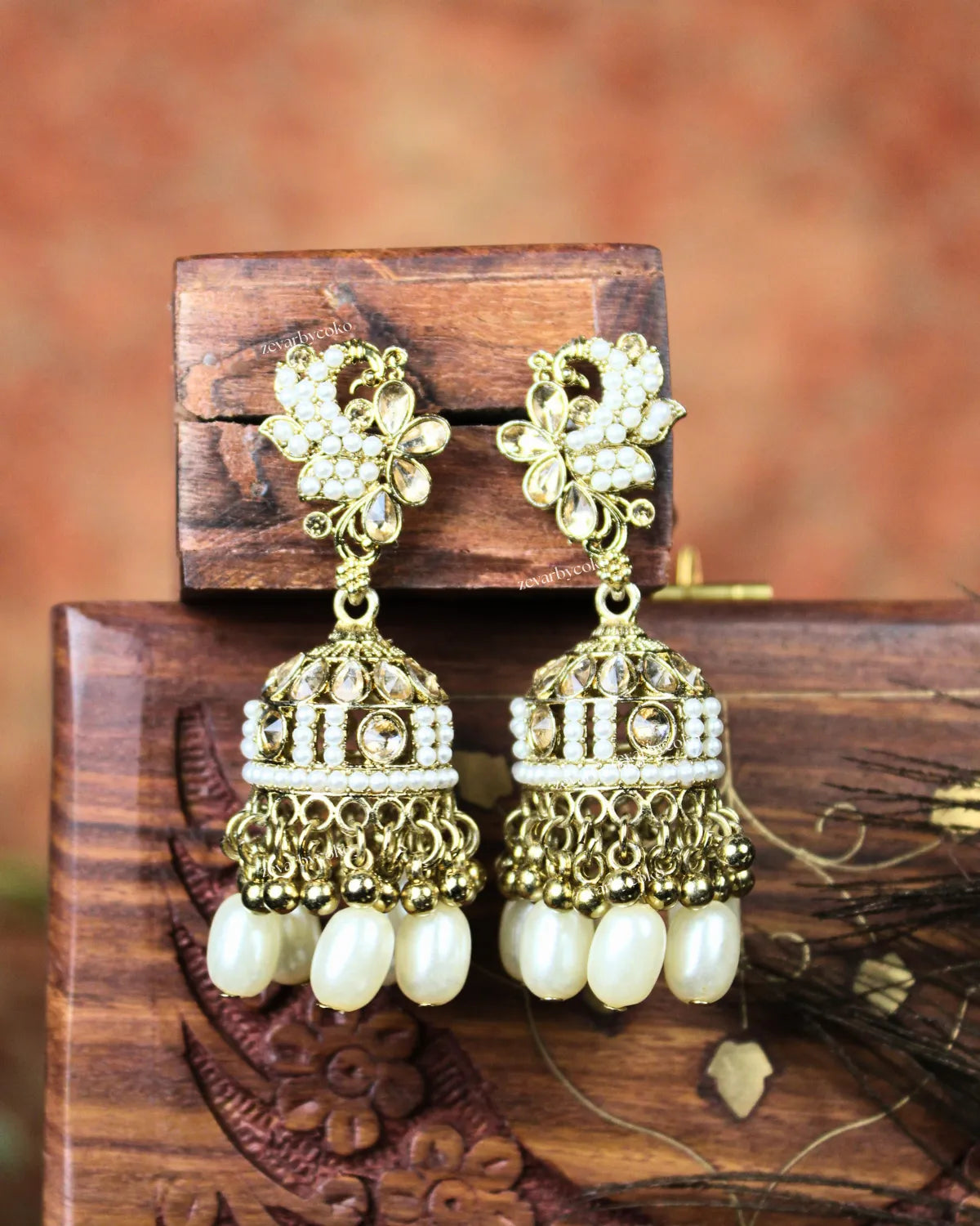COKO's Chaandbali Jhumka Earrings- Gargi