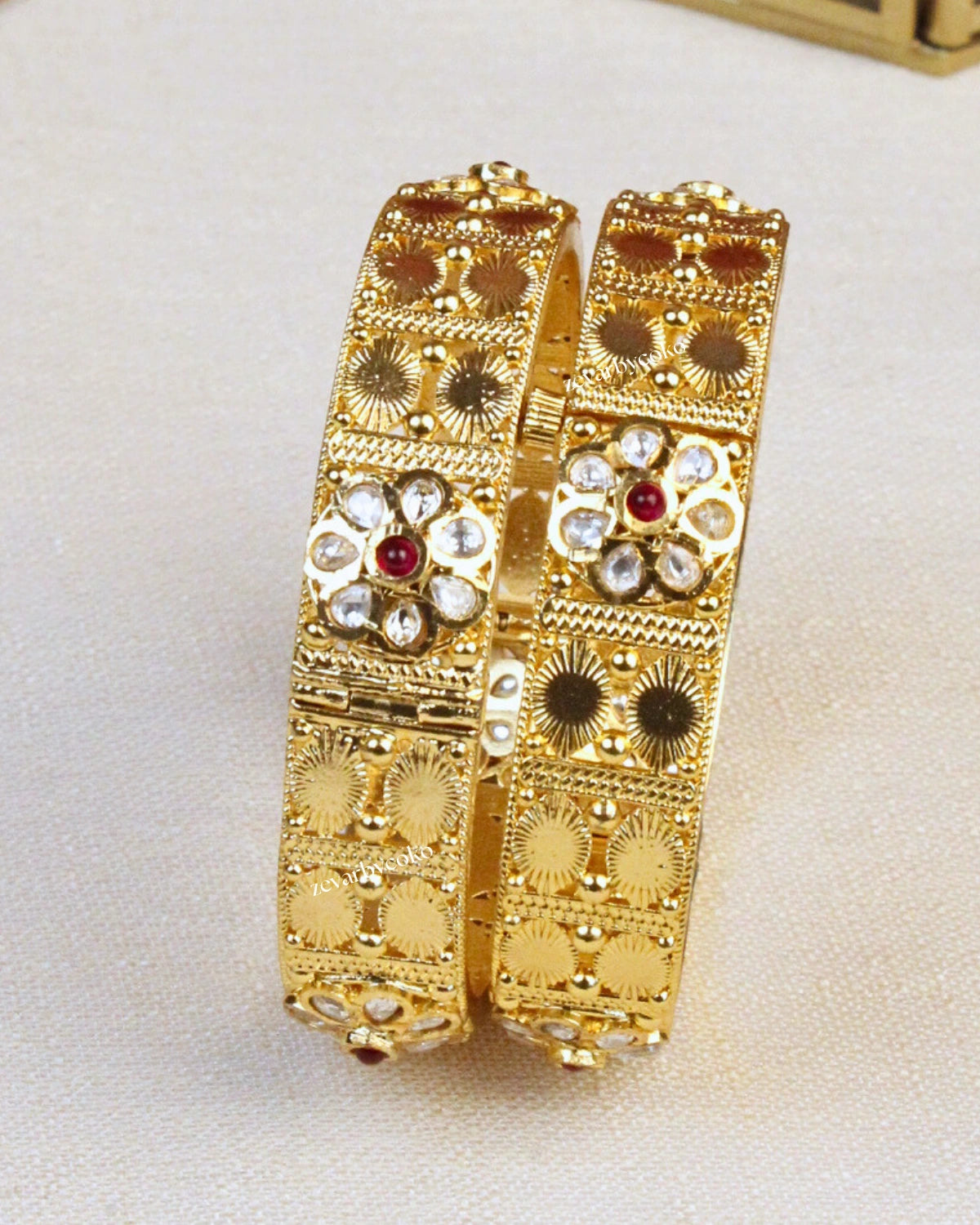 COKO's  Heritage Openable Bangles Set of 2- Megha