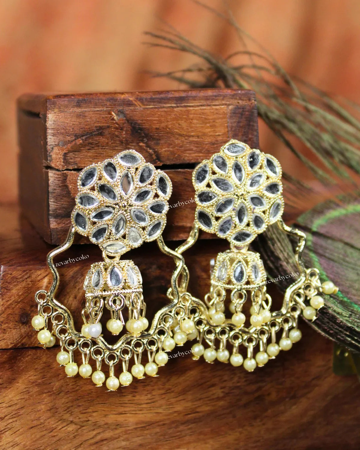 COKO's Chaandbali Jhumka Earrings- Grishma