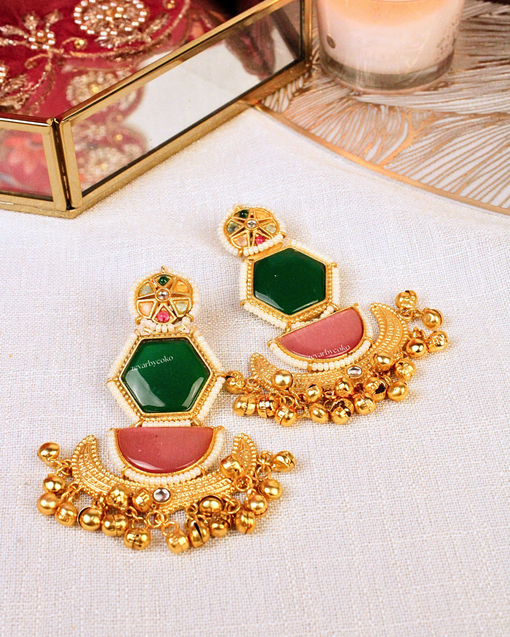 Anjali Kashmiri Jhumka Earrings