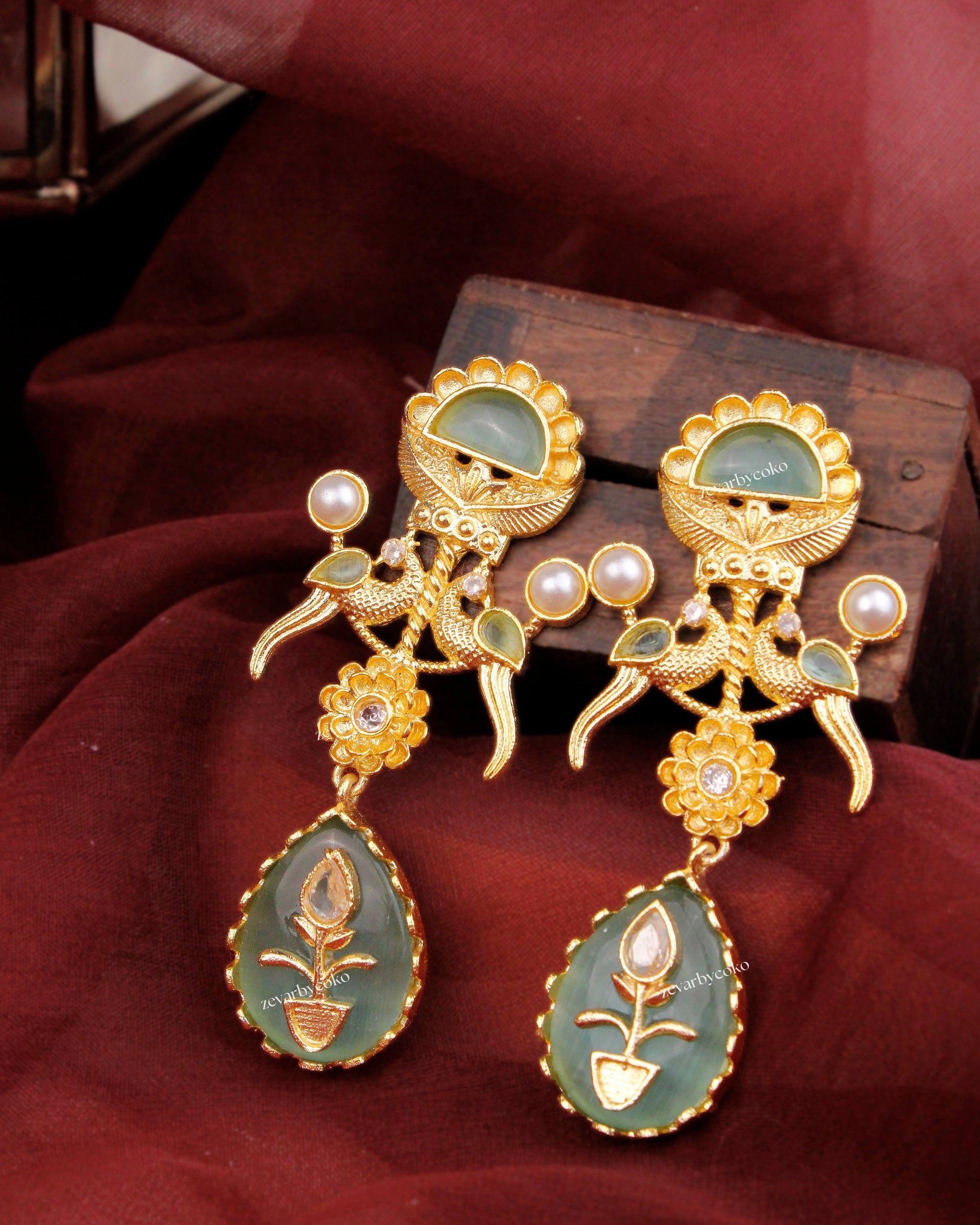 Amaya Kashmiri Jhumka Earrings