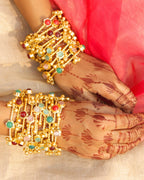 COKO's Stone Kashmiri Ghungroo Bangles