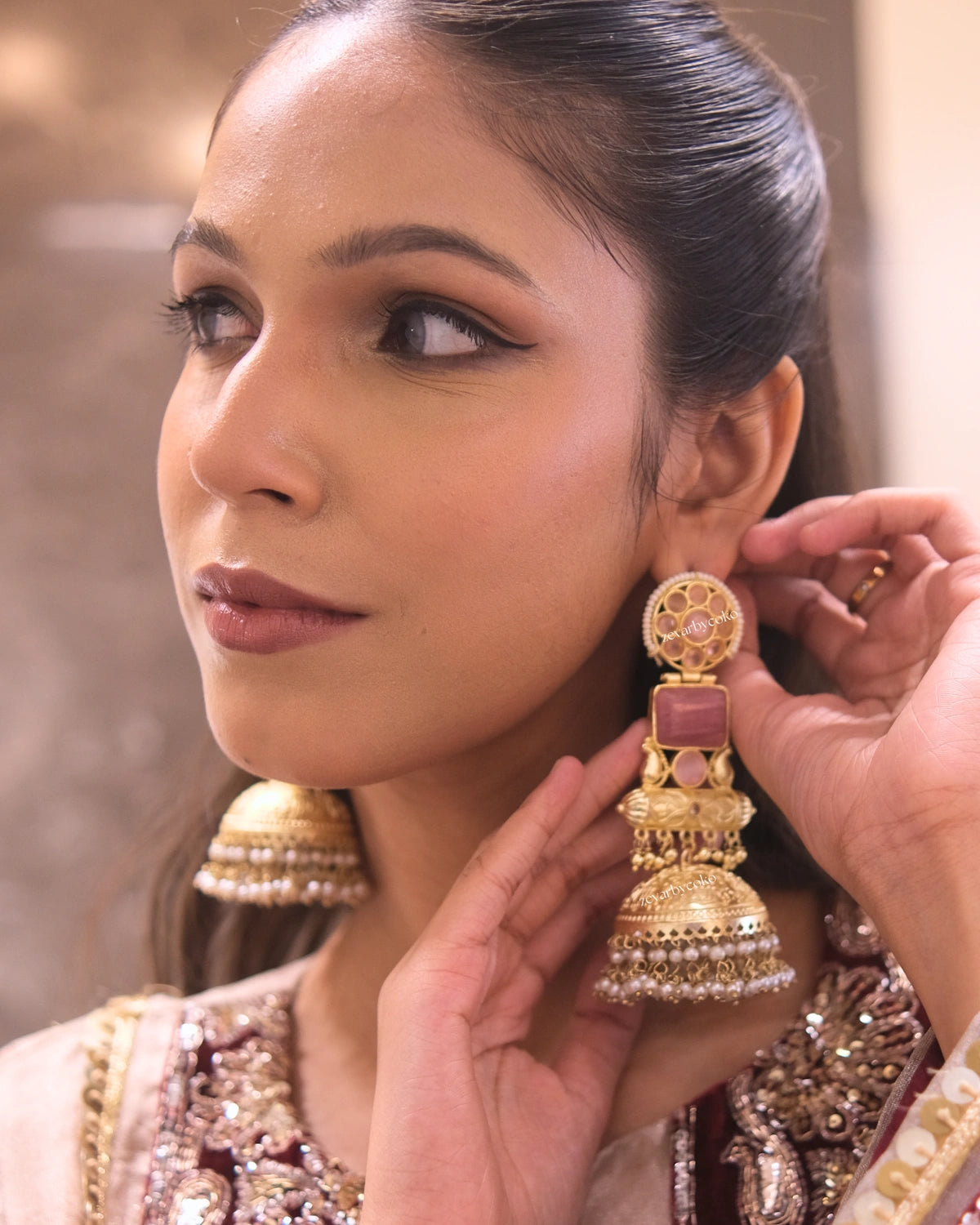Aayushi Kashmiri Jhumka Earrings