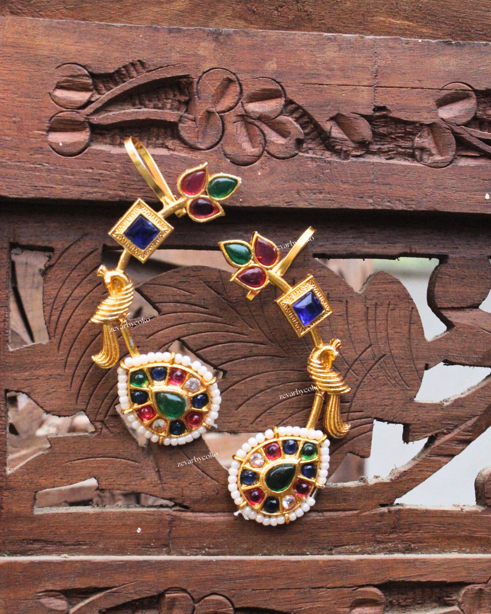 Bhavika Kashmiri Jhumka Earrings