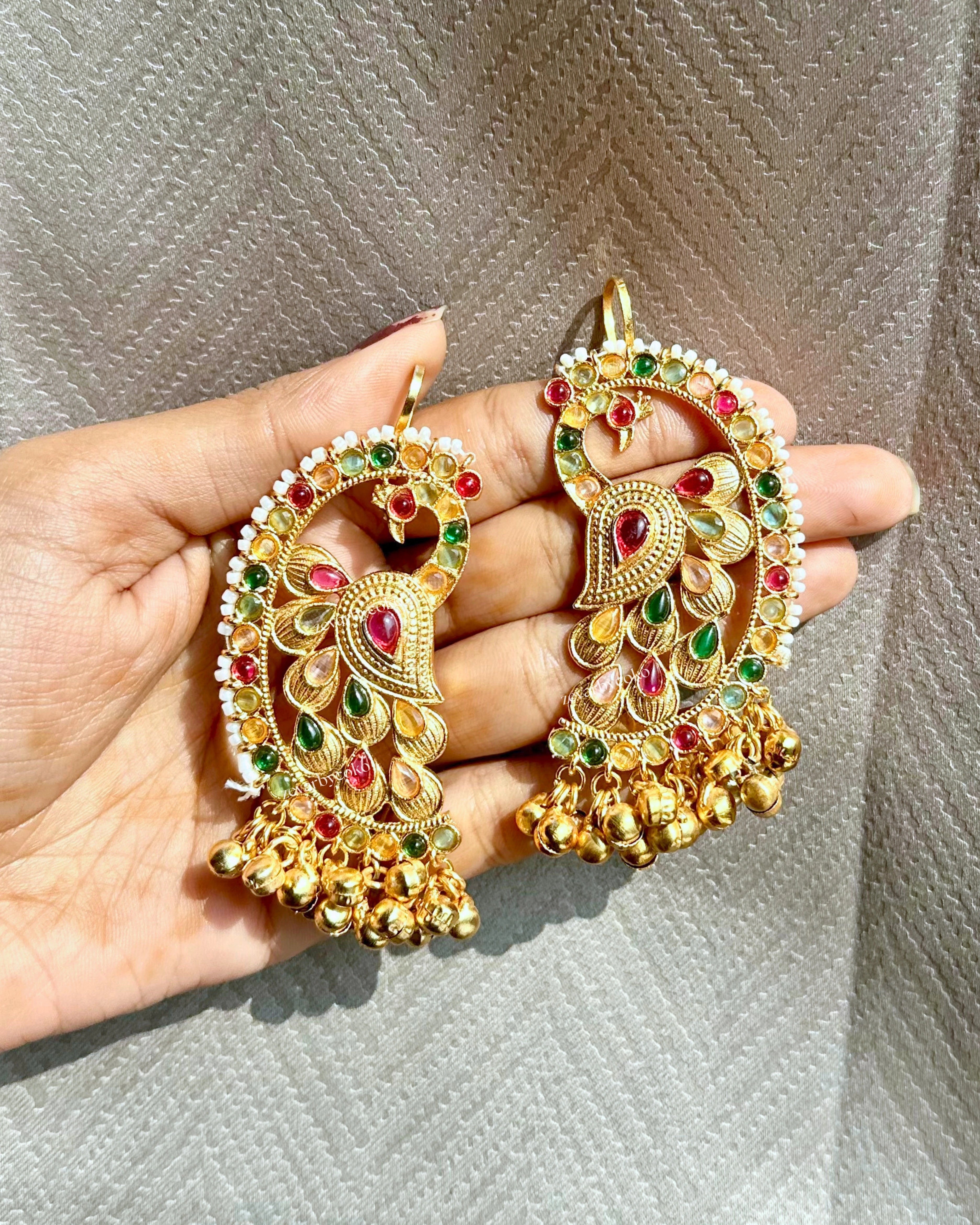 Akanksha Kashmiri Kaanphool Jhumka Earrings