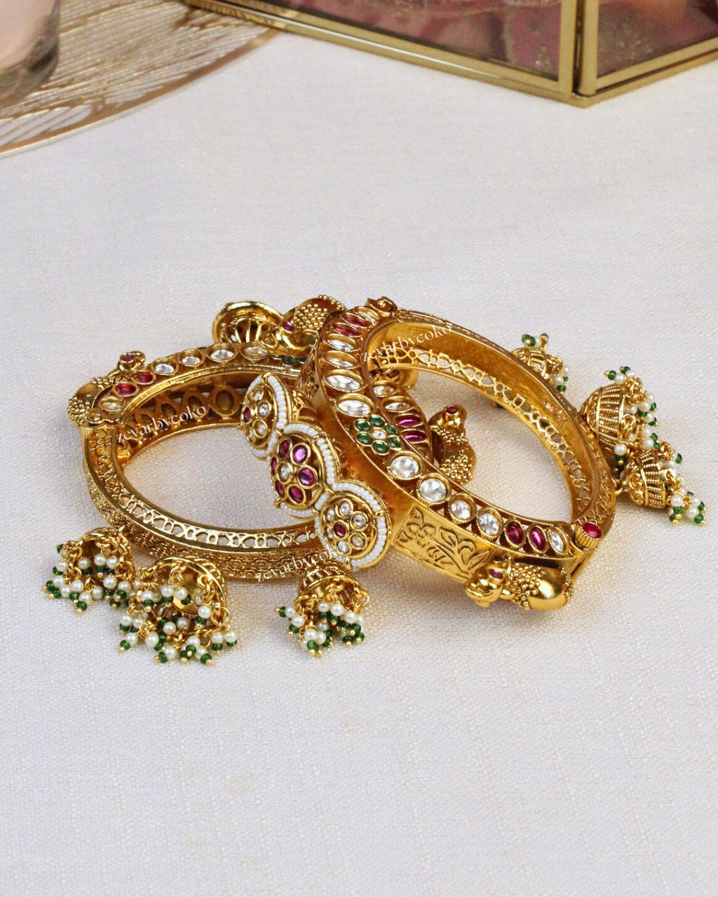 COKO's Heritage Openable Bangles Set of 2- Mahika