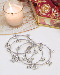 COKO's Kashmiri Ghungroo Bangles Silver