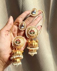 Anika Kashmiri Jhumka Earrings