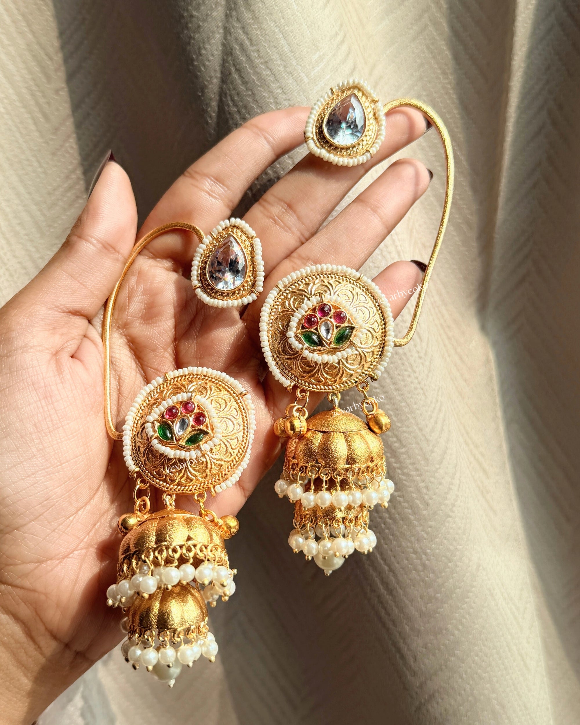 Anika Kashmiri Jhumka Earrings